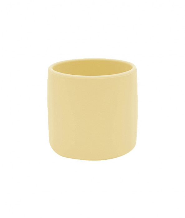 Pahar minikoioi, 100% premium silicone, mini cup &ndash; mellow yellow