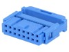 Conector IDC Mama 16 Pini Aurit TE Connectivity Tip 2x8 Montare Cablu Banda Model 1658527-7