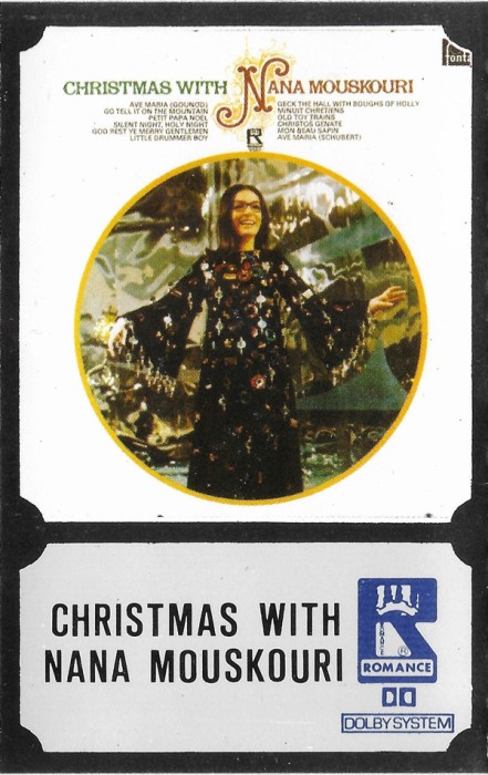 Casetă audio Nana Mouskouri &lrm;&ndash; Christmas With Nana Mouskouri, originală