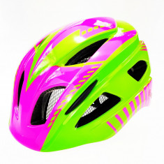 Casca biciclisti AVO-03, culoare verde/roz, marime M (46-52cm) PB Cod:U001121