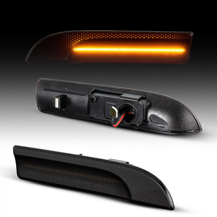 Lampi semnalizare laterala/aripi LED fumurii pentru Porsche Panamera 970 din 2009-2016