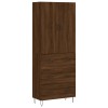 Dulap inalt, stejar maro, 69,5x34x180 cm, lemn compozit