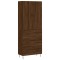Dulap inalt, stejar maro, 69,5x34x180 cm, lemn compozit