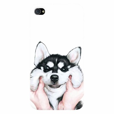 Husa silicon pentru Apple Iphone 4 / 4S, Cute Dog 1 foto