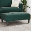 Taburet, verde &icirc;nchis, 77x55x31 cm, catifea