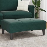 VidaXL Taburet, verde &icirc;nchis, 77x55x31 cm, catifea