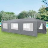 Pavilion gradina AAGP-9604 gri inchis 900 x 300 x 255 cm [casa.pro] HausGarden Leisure, [casa.pro]