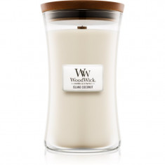 Woodwick Island Coconut lumânare parfumată cu fitil din lemn 609.5 g