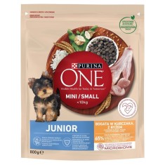PURINA ONE MINI/SMALL Junior, pui cu orez 800 g foto