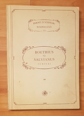 Boethius si Salvianus: Scrieri. PSB 72 foto