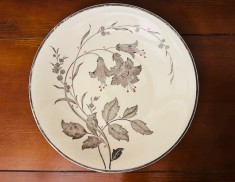 FRUCTIERA DIN PORTELAN FIN, CREM, CU MARCAJ PMR JAEGER &amp; CO D30,5cm