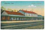 4618 - COPSA MICA, Sibiu, Railway Station, Romania - old postcard - unused