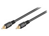 Cablu RCA 2m Nichelat, Goobay