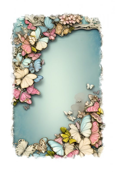 Sticker decorativ, Fluturi, Multicolor, 85 cm, 9713ST
