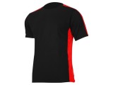 Tricou roşu-negru S, 190g/m2 - &Icirc;mbrăcăminte de lucru
