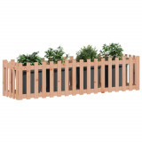 Pat &icirc;naltat gradina cu design gard 200x50x50 cm lemn douglas GartenMobel Dekor, vidaXL