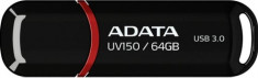 USB Flash Drive ADATA DashDrive Value UV150 USB 3.0 64GB Black foto