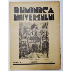 REVISTA &#039;DUMINICA UNIVERSULUI&#039;, ANUL I (XXVII) - No. 16, 16 APRILIE 1931