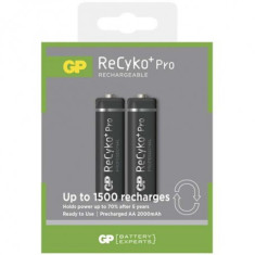 Duo GP R6/AA ReCyko+ PRO 2000mAh 1.2V NiMH baterii reincarcabile Con?inutul pachetului 1x Blister foto