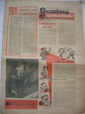 Scanteia Pionierului 17 aprilie-1963 foto