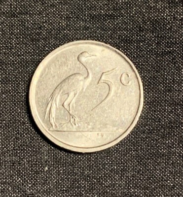 Moneda 5 cenți 1984 Africa de Sud foto