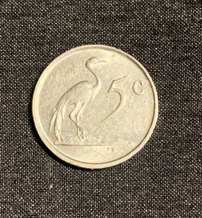 Moneda 5 cenți 1984 Africa de Sud