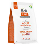 Brit Care Hypoallergenic Adult Medium Breed, M, Miel, hrană uscată monoproteică c&acirc;ini, sistem imunitar &amp; alergii, 3kg