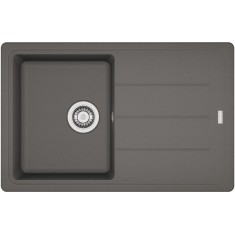 Pachet chiuveta bucatarie Franke BFG 611-78, 780x500 mm + Baterie Novara Plus, Stone Grey