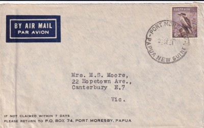 FILATELIE TEMATICA - PLIC AUSTRALIA TEMATICA PASARI AIRMAIL foto