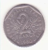 Franța 2 franci 1980