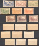 ROMANIA 1919 ocupatia in Ungaria lot 9 eseuri Debretin II tip călăreț &amp; răsărit de soare