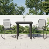 Set cu masa pentru gradina, 3 piese, negru, ratan PVC GartenMobel Dekor, vidaXL