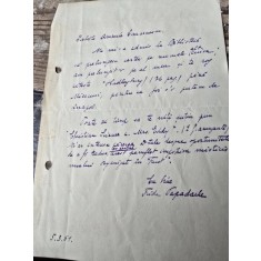 Scrisoare Frida Papadache