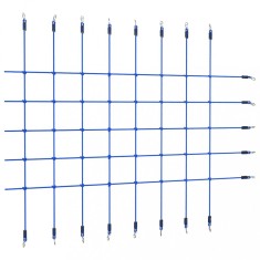 vidaXL Plasă de cățărat, albastru, 200x150 cm
