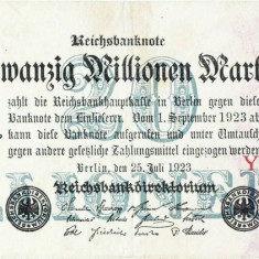 1923 (25 VII), 20.000.000 mark (P-97/1) - Germania!