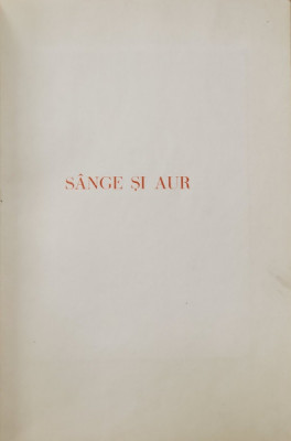 SANGE SI AUR de ADY ENDRE - ORADEA, 1930 foto