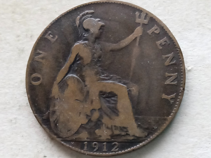 MAREA BRITANIE-1 PENNY 1912