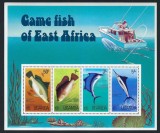 Uganda 1977 - Pești, pescuit, bloc neuzat