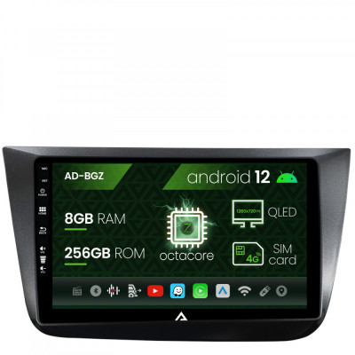 Navigatie Seat Altea Toledo (2005-2012), Android 13, Z-Octacore 8GB RAM + 256GB ROM, 9 Inch - AD-BGZ9008+AD-BGRKIT055 foto