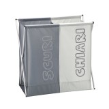 Cos rufe 2 compartimente, panza rama metal II 63 x 30 x 64 cm