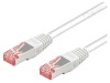 Patch cord S/FTP Cat6 LSZH Alb 15m 28AWG Dublu Ecranat, Goobay