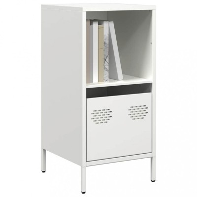 Gossi dulap, alb, 35x39x73,5 cm, otel laminat la rece foto