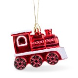 Cumpara ieftin Ornament pentru brad - locomotiva lucioasa - 8 x 6 x 3 cm Best CarHome