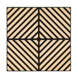 Panou acustic de perete Deco IX cu aspect de bambus, 60x60x1,8 cm