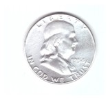 Moneda SUA 1/2 dollar/dolar 1954, stare foarte buna, curata