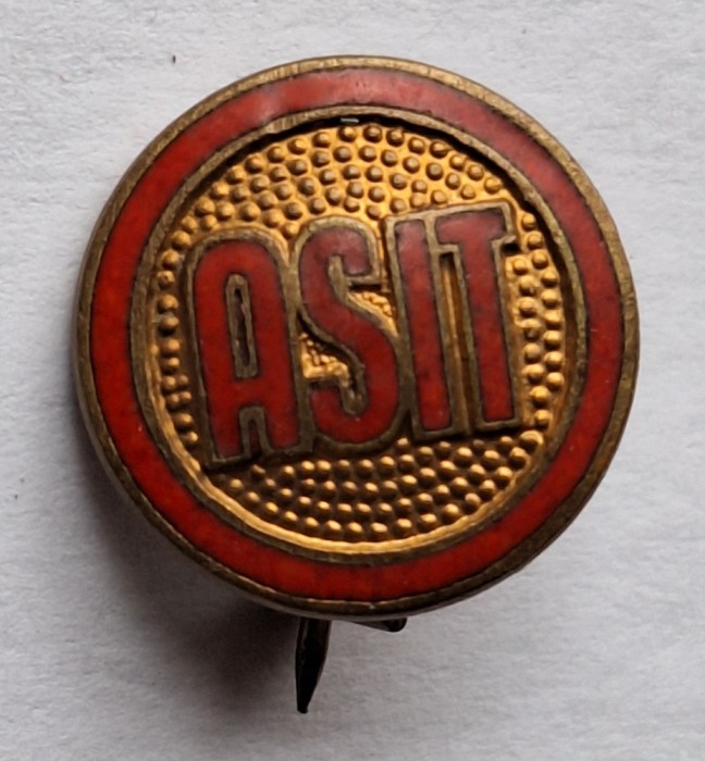 Asociatia inginerilor si tehnicienilor din Romania insigna veche anii 1940 - 50