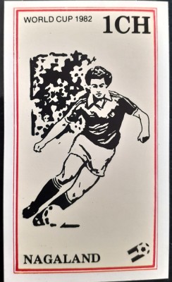 Nagaland 1982 fotbal C.M. de fotbal Spania 1982,, bloc nedantelat mnh foto