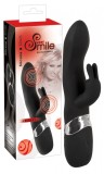 Vibrator Rabbit Smile Blacky USB 21 cm