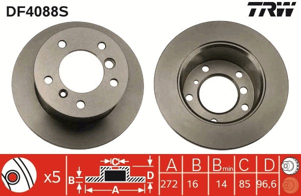 TRW DF4088S Disc frana