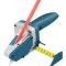 Cutter rigips, 5 rezerve incluse, creion inclus, ruleta, plastic/metal, 23 x 7cm, albastru/gri